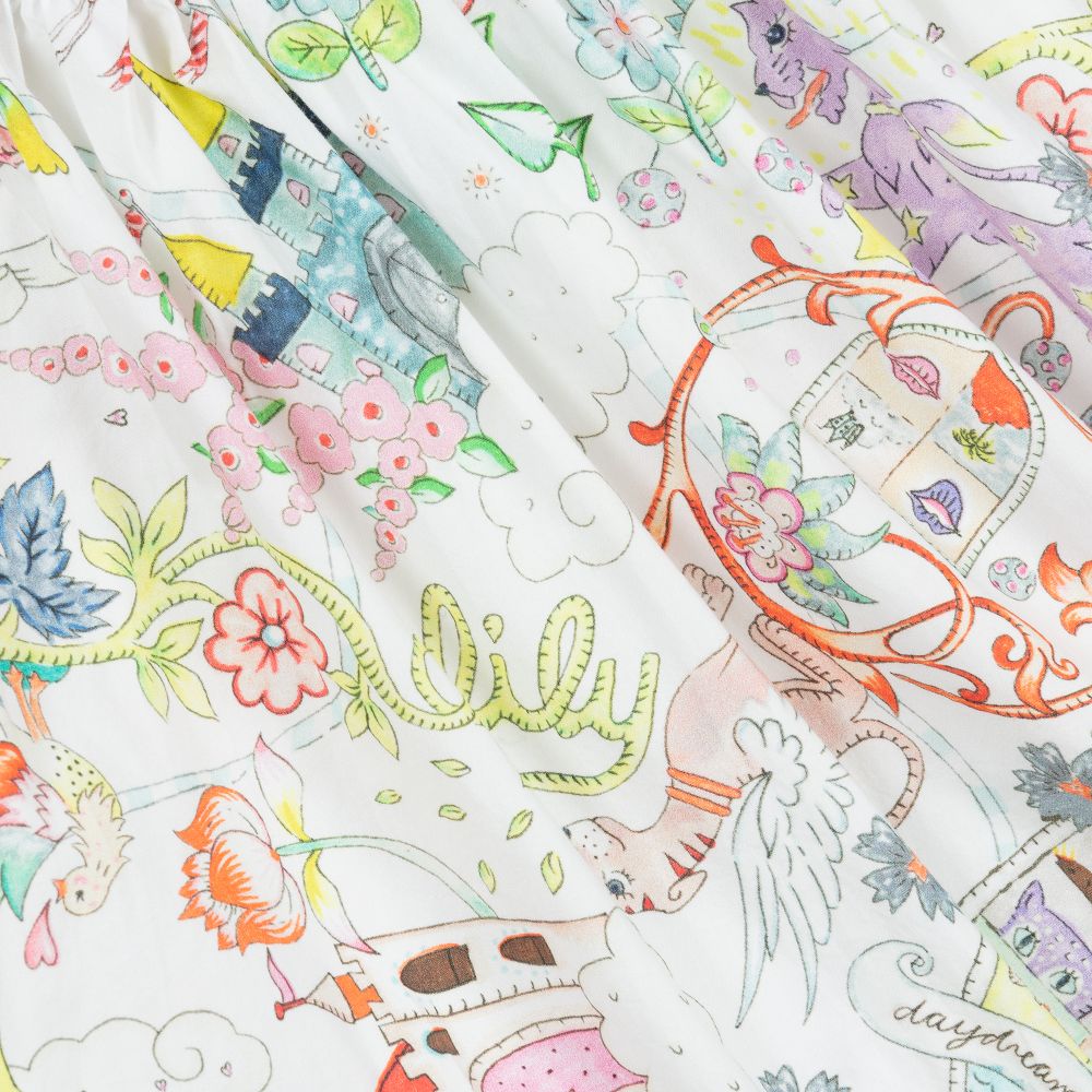 Oilily-Хлопковая юбка с принтом Fairytale | Childrensalon Outlet