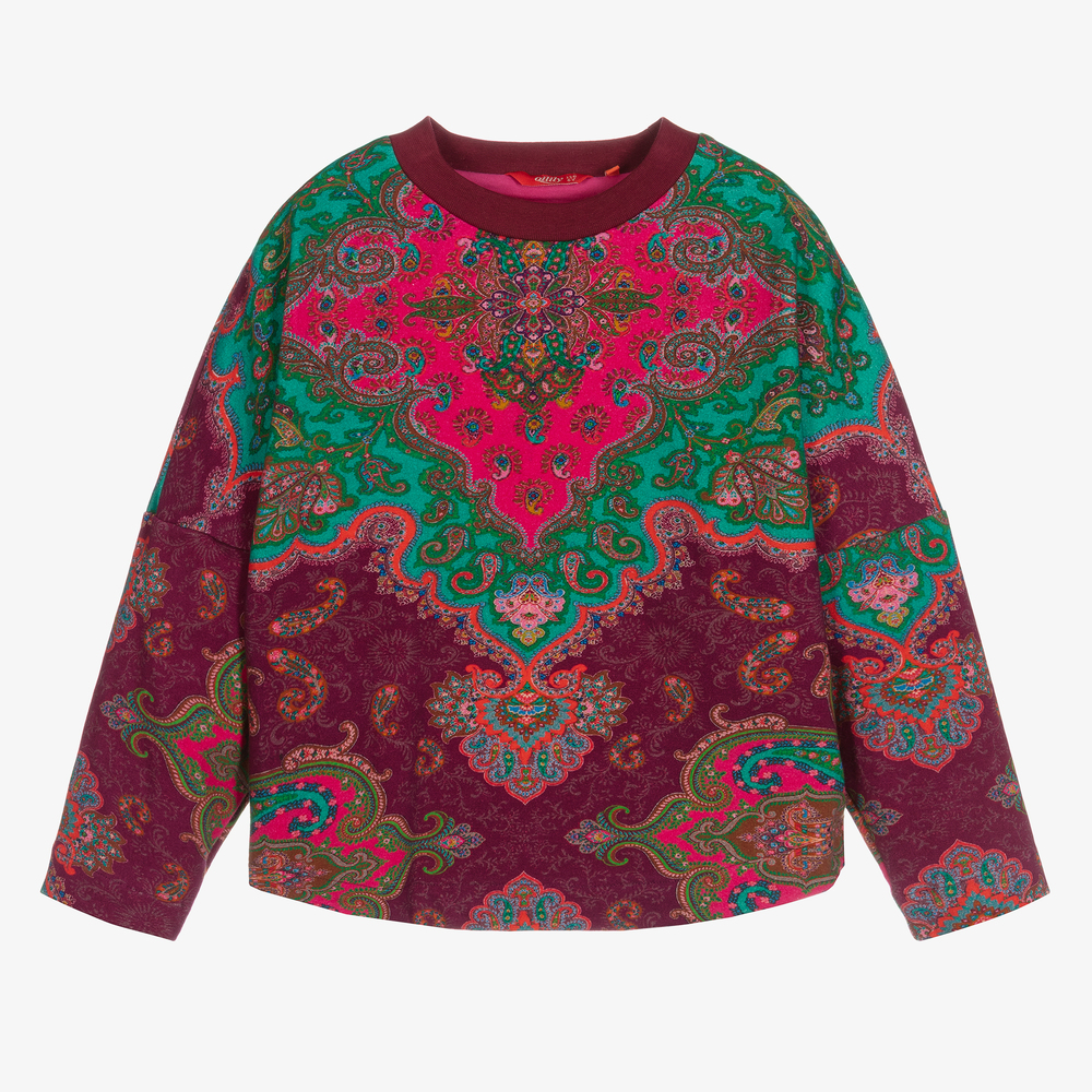 Oilily Girls Paisley Sweatshirt Childrensalon Outlet