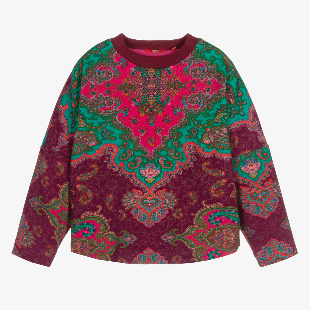 Oilily - Sweatshirt mit Paisleymuster (M) | Childrensalon