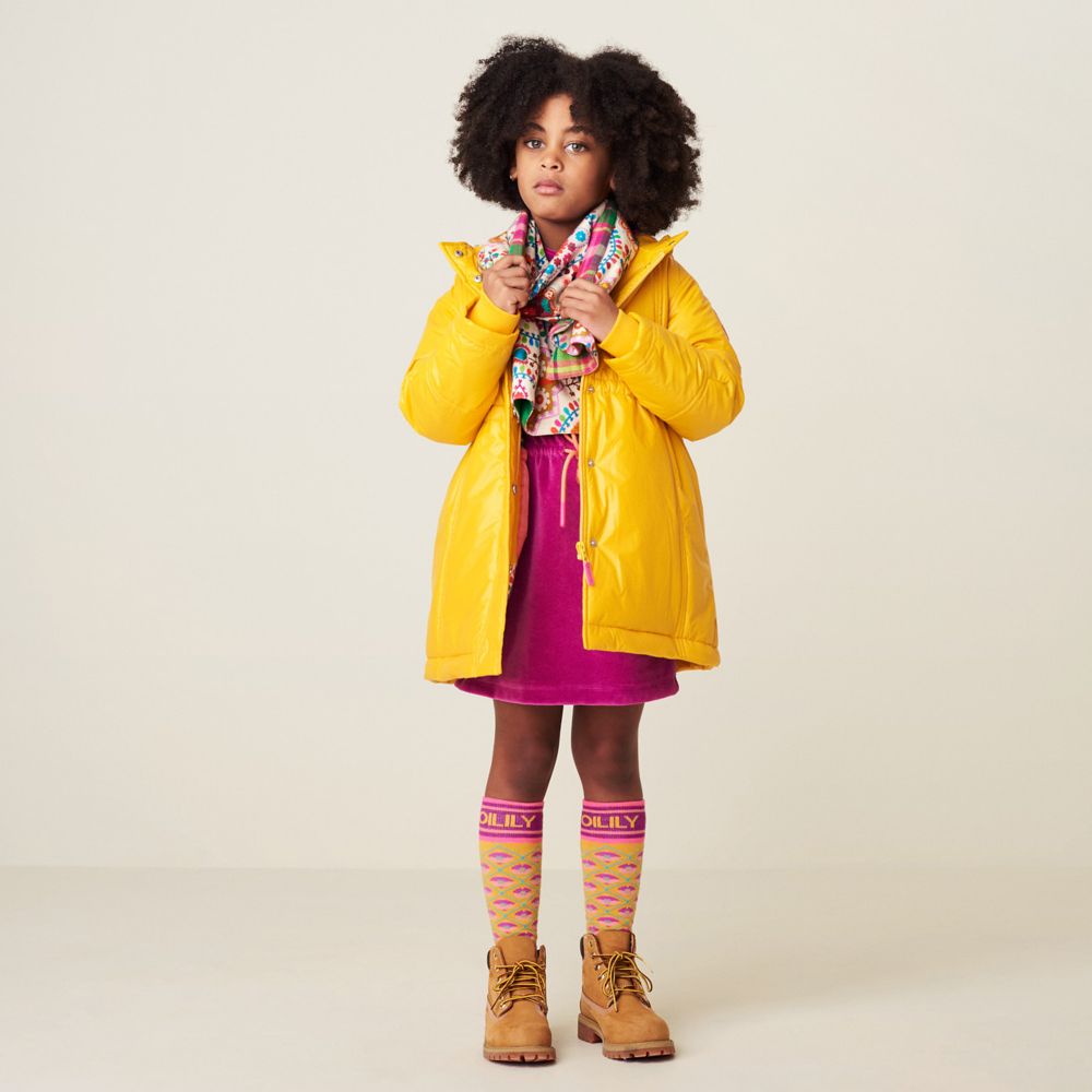 Oilily - Girls Yellow Padded Raincoat