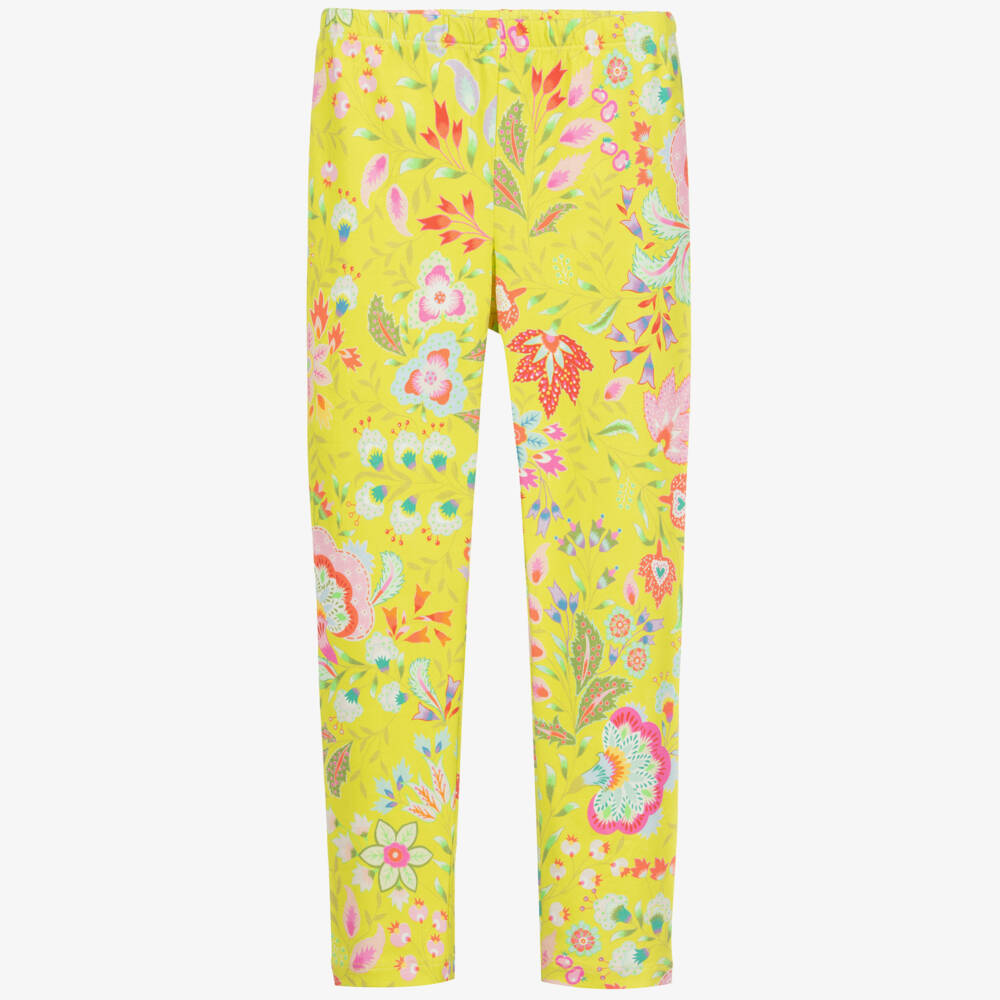 Oilily-Yellow Organic Cotton Leggings | Childrensalon Outlet