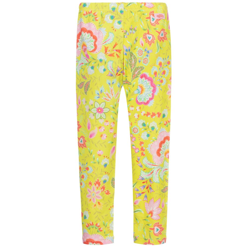 Oilily-Желтые легинсы из органического хлопка | Childrensalon Outlet