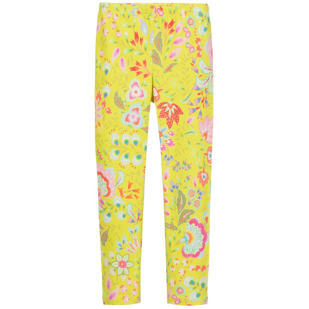Oilily-Yellow Organic Cotton Leggings | Childrensalon Outlet