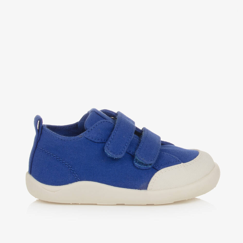 Old Soles Baby Boys Blue Canvas Trainers