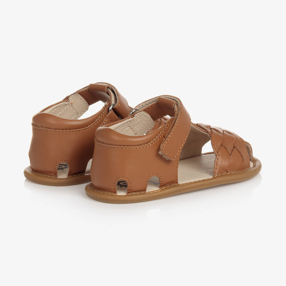 Old Soles Baby Girls Brown First Walker Sandals