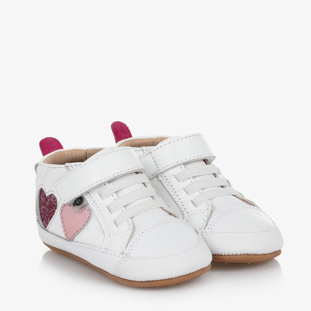 Old Soles - Baskets blanches bébé fille | Childrensalon