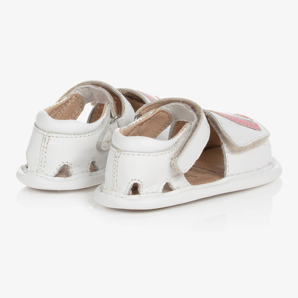 أولد سولز-صندل جلد لون أبيض للمولودات | Childrensalon Outlet