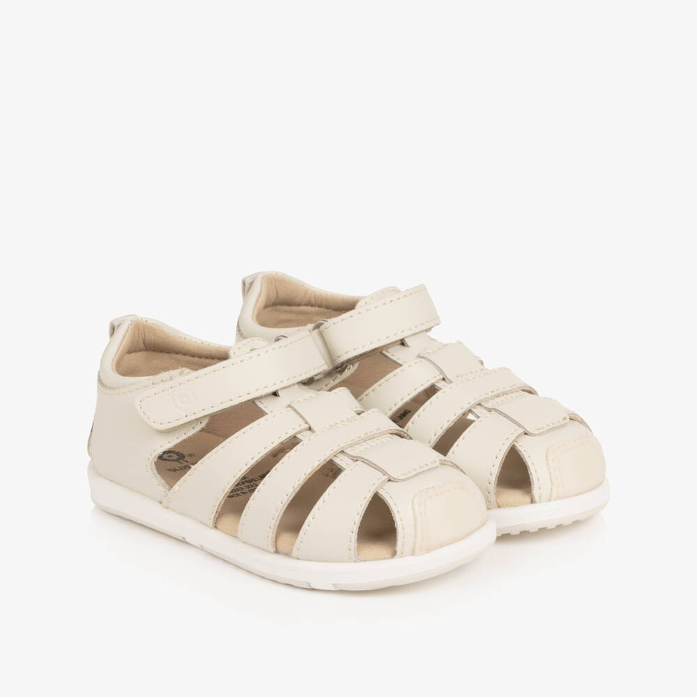 Old Soles-Beige Velcro First Walker | Childrensalon Outlet