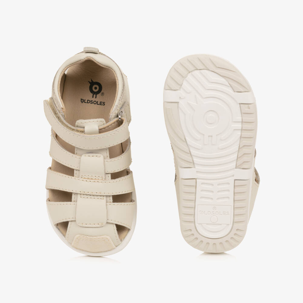 Old Soles-Beige Velcro First Walker | Childrensalon Outlet