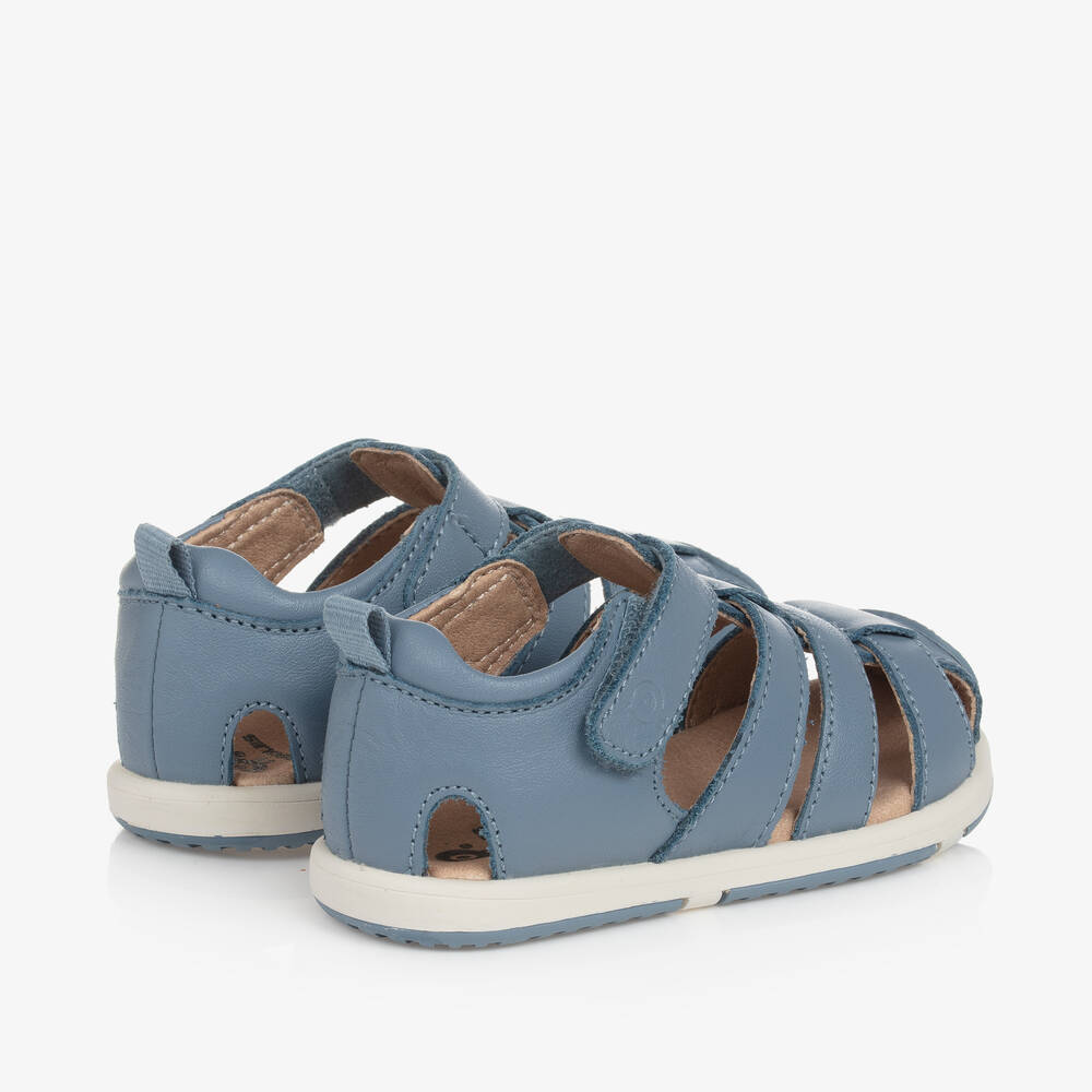Old Soles-Blue Leather Baby Sandals | Childrensalon Outlet