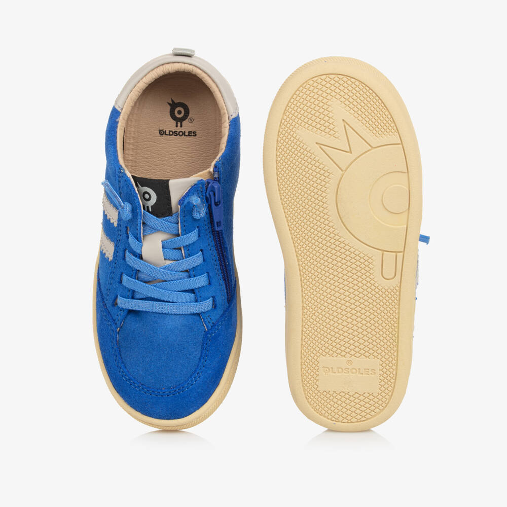 Old Soles-Boys Azure Suede Star Runners | Childrensalon Outlet