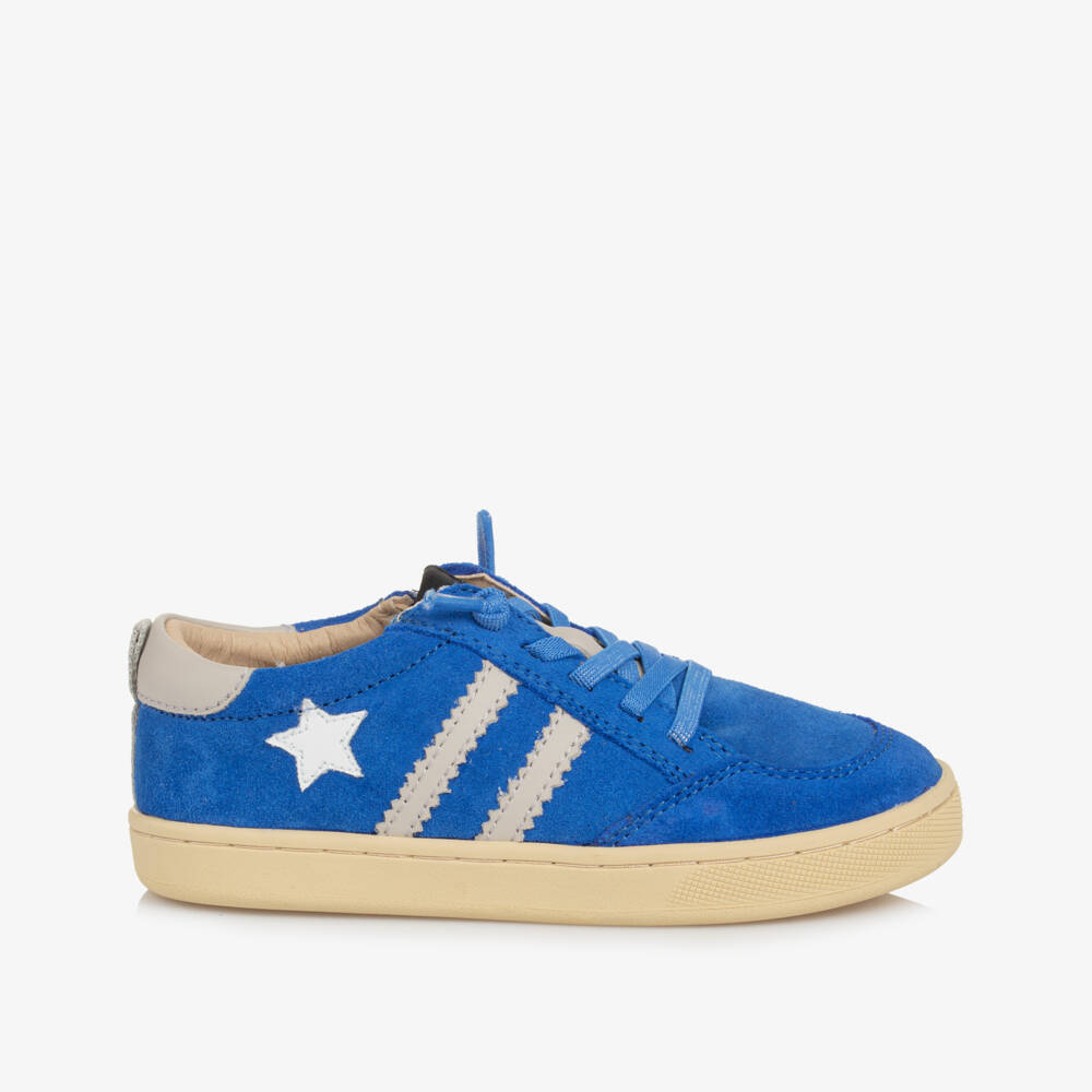 Old Soles-Boys Azure Suede Star Runners | Childrensalon Outlet
