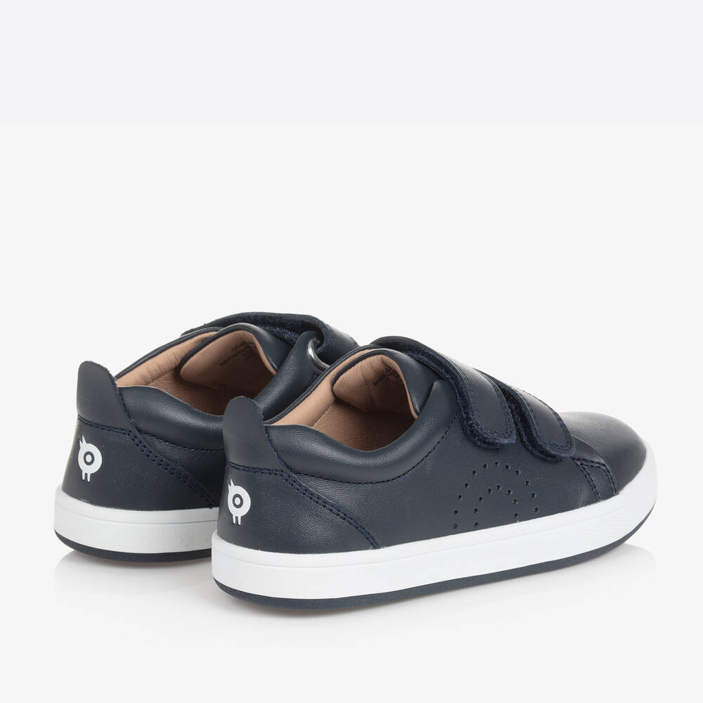Old Soles-Boys Blue Leather Trainers | Childrensalon Outlet