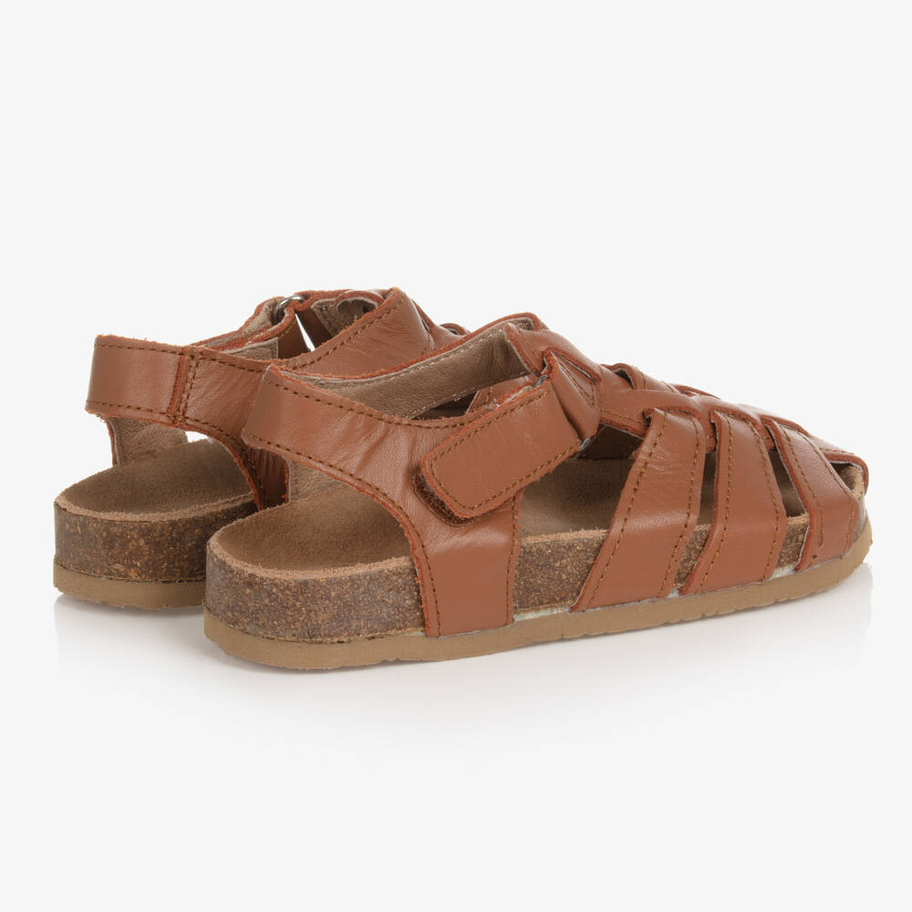 Old Soles-Boys Brown Leather Sandals | Childrensalon Outlet