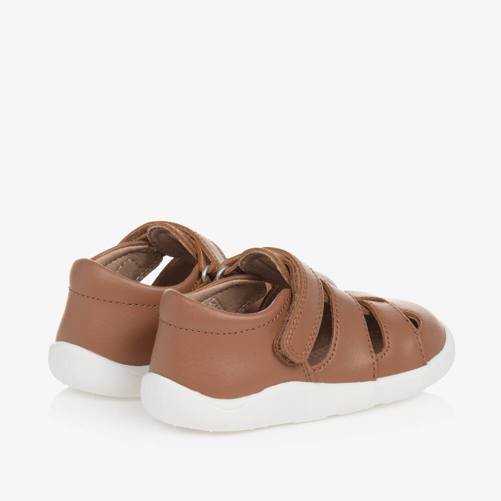 Old Soles-حذاء أطفال ولادي جلد لون بني لبدء المشي | Childrensalon Outlet