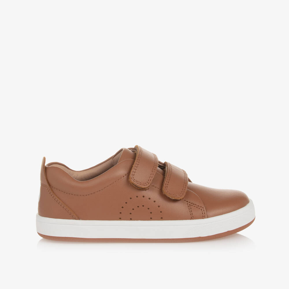 Old Soles-Boys Brown Leather Trainers | Childrensalon Outlet
