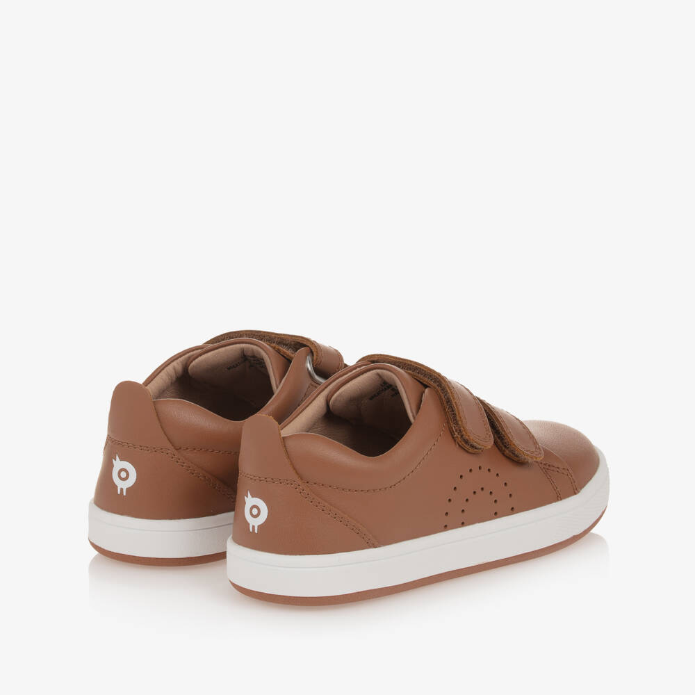 Old Soles-Boys Brown Leather Trainers | Childrensalon Outlet