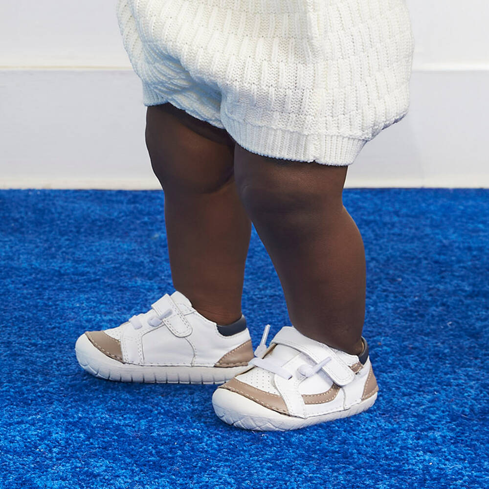 Old Soles-Boys Ivory & Beige Leather Walkers | Childrensalon Outlet