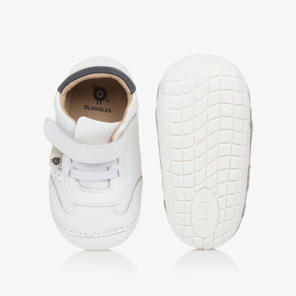 Old Soles-Boys Ivory Leather Walking Shoes | Childrensalon Outlet