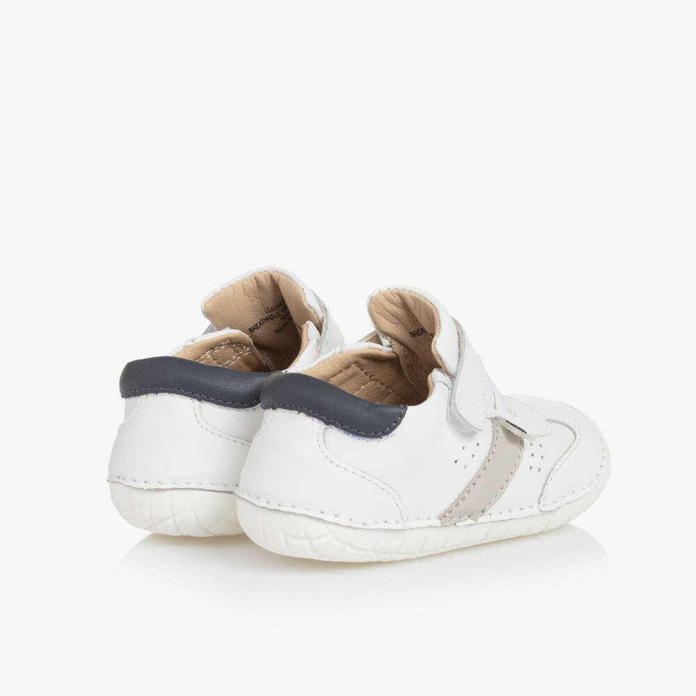 Old Soles-Boys Ivory Leather Walking Shoes | Childrensalon Outlet