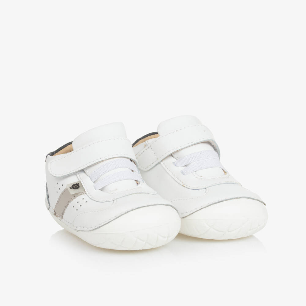 Old Soles-Boys Ivory Leather Walking Shoes | Childrensalon Outlet