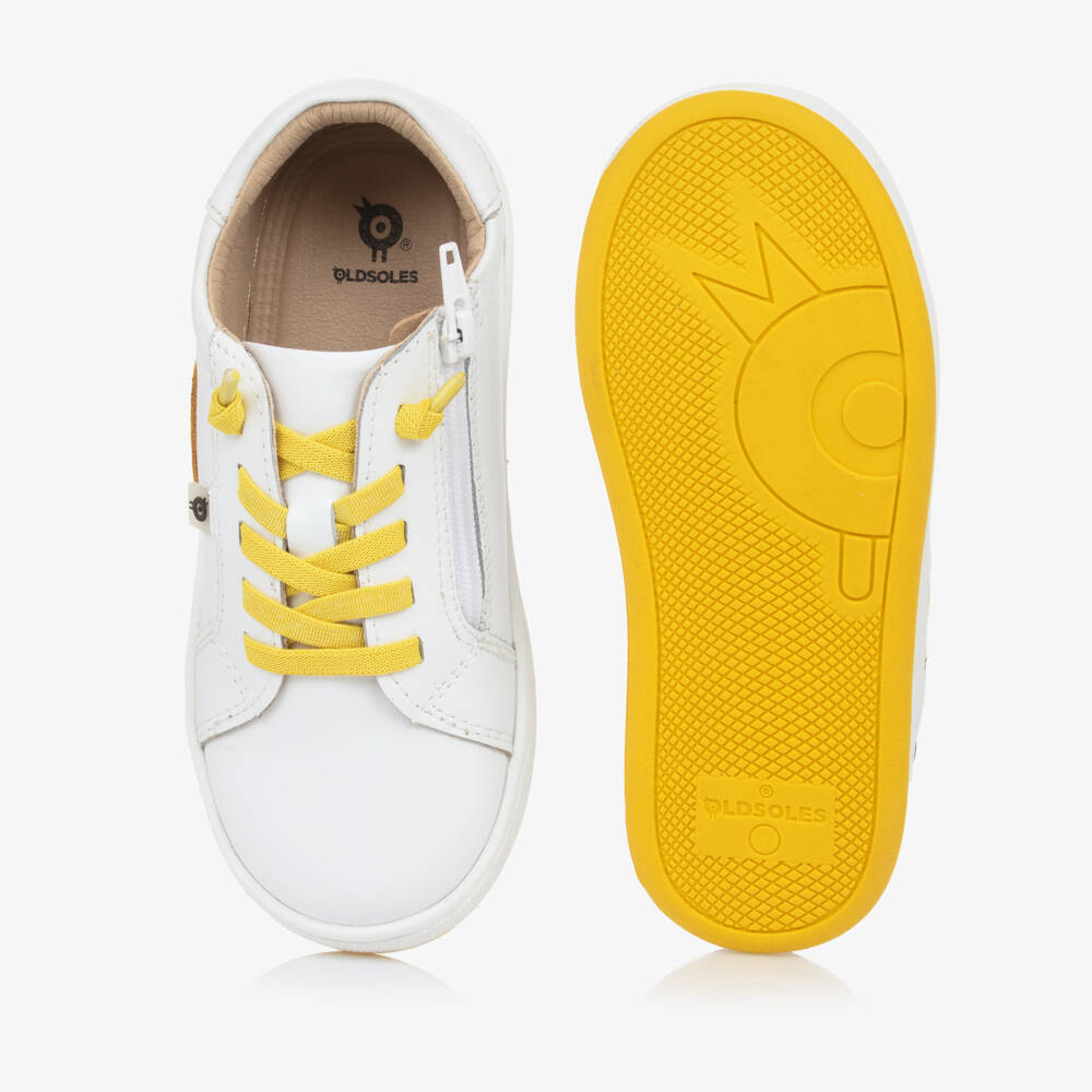 Old Soles-Boys Ivory Smiley Face Sneakers | Childrensalon Outlet
