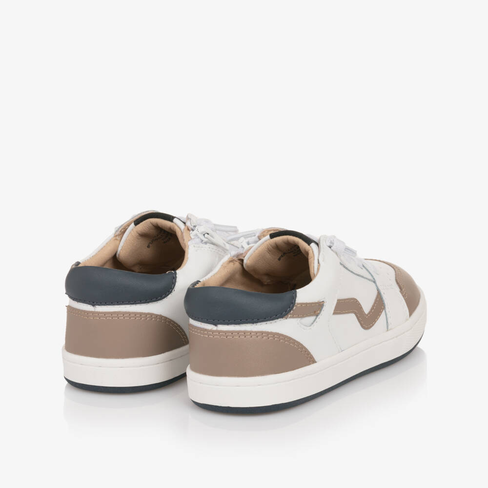 Old Soles-Кремовые и серо-коричневые кожаные туфли для мальчиков | Childrensalon Outlet