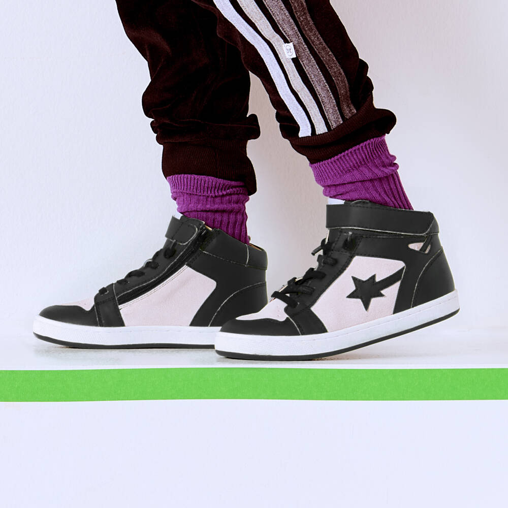 Old Soles-Boys Monochrome Leather Trainers | Childrensalon Outlet