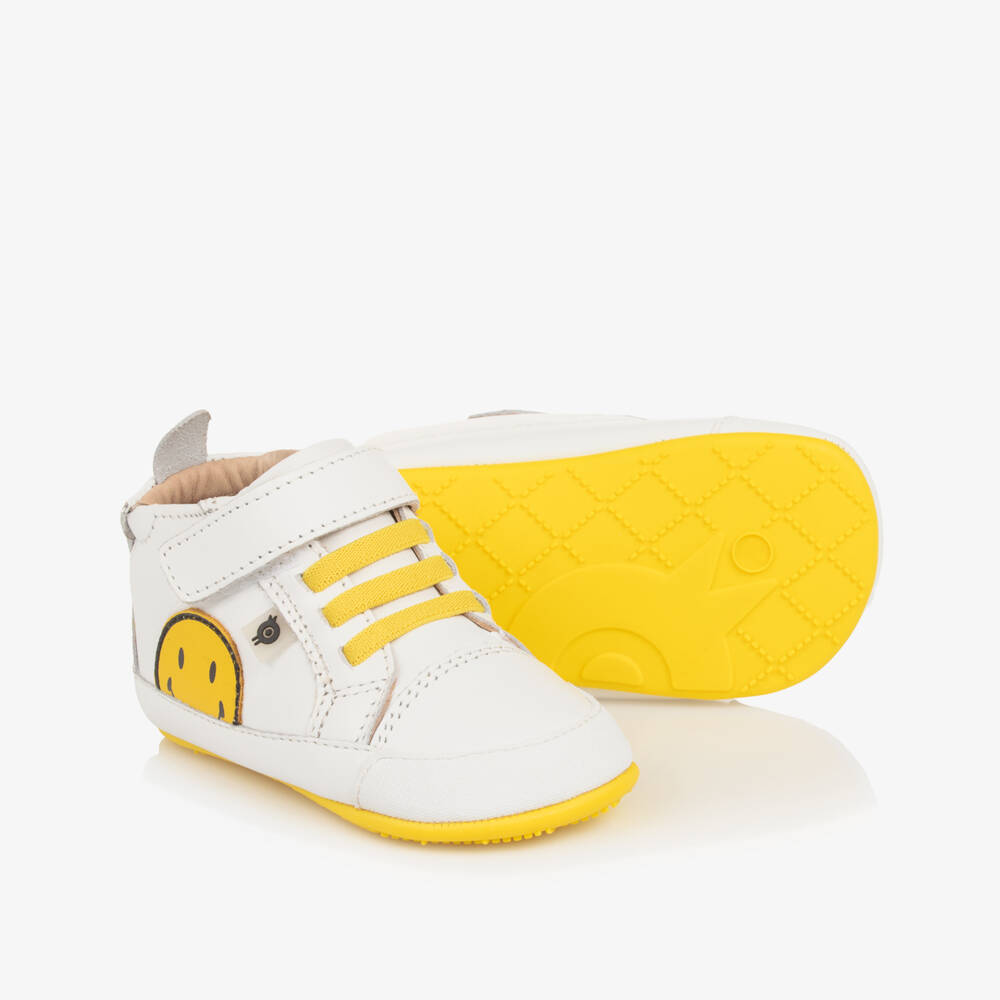Old Soles-Boys Pre-Walker Leather Trainers | Childrensalon Outlet