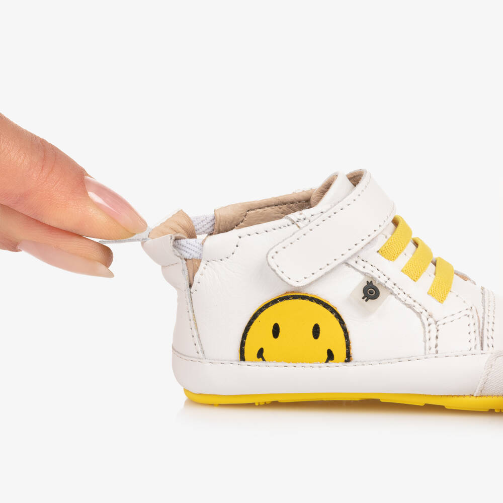 Old Soles-Boys Pre-Walker Leather Trainers | Childrensalon Outlet