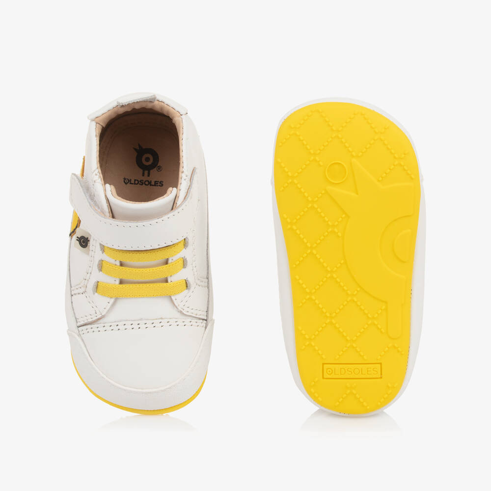 Old Soles-Boys Pre-Walker Leather Trainers | Childrensalon Outlet