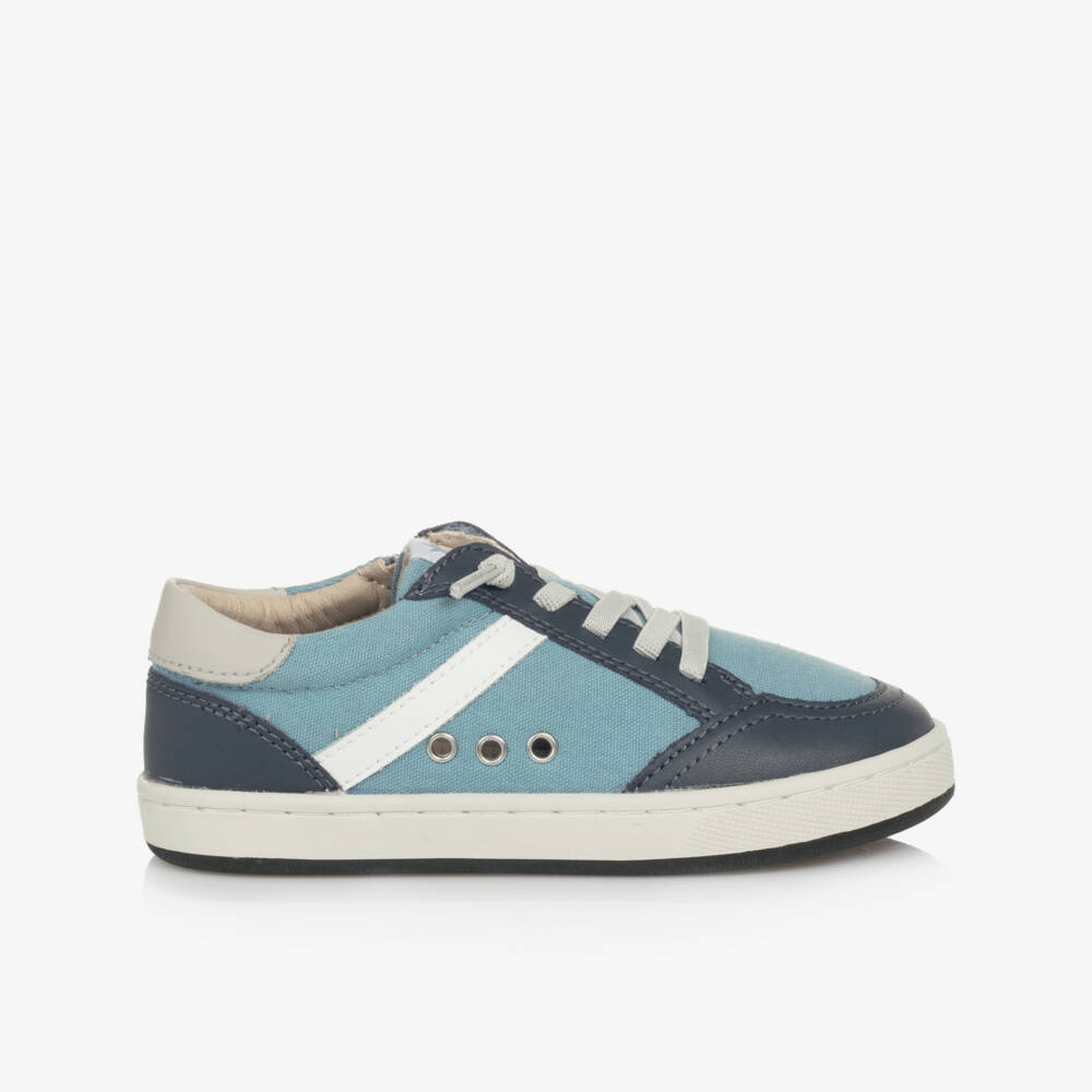 Old Soles-Boys Stylish Blue Canvas Sneakers | Childrensalon Outlet