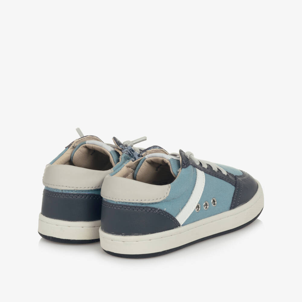Old Soles-Boys Stylish Blue Canvas Sneakers | Childrensalon Outlet