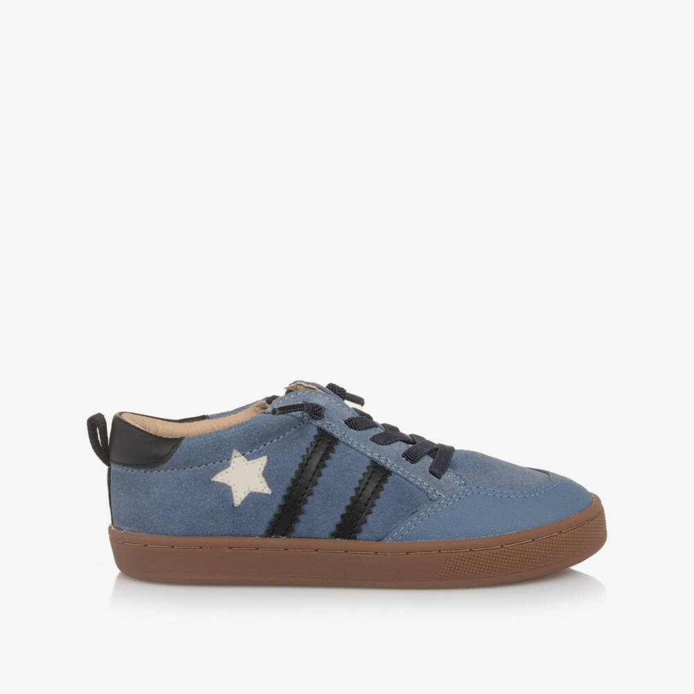 Old Soles-Boys Suede Starry Stripe Trainers | Childrensalon Outlet