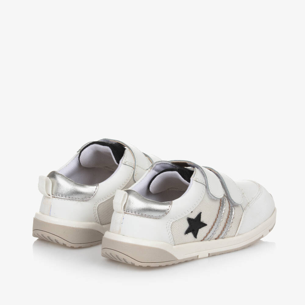 Old Soles-Boys White Leather Mesh Trainers | Childrensalon Outlet