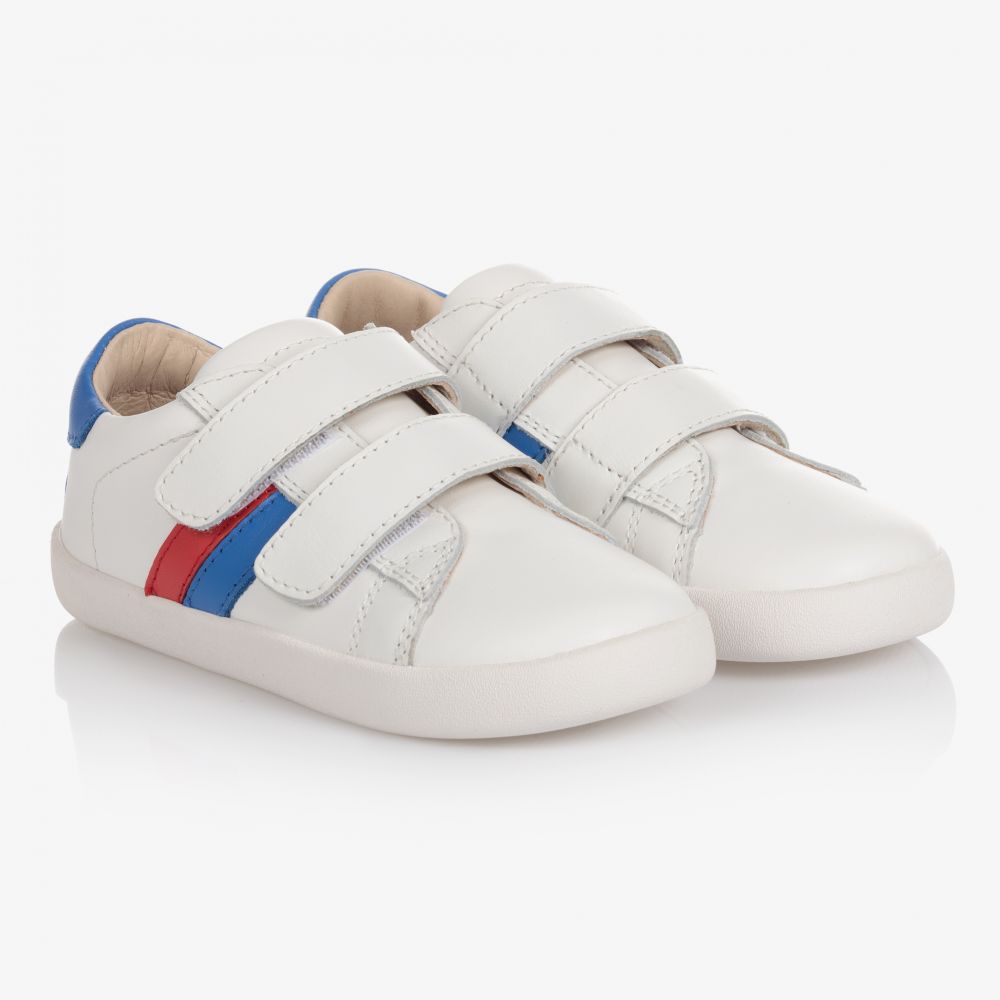 Old Soles - Boys White Leather Trainers | Childrensalon
