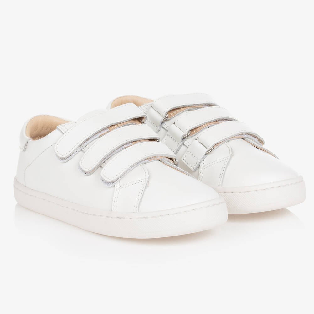 Old Soles - Boys White Leather Trainers  | Childrensalon