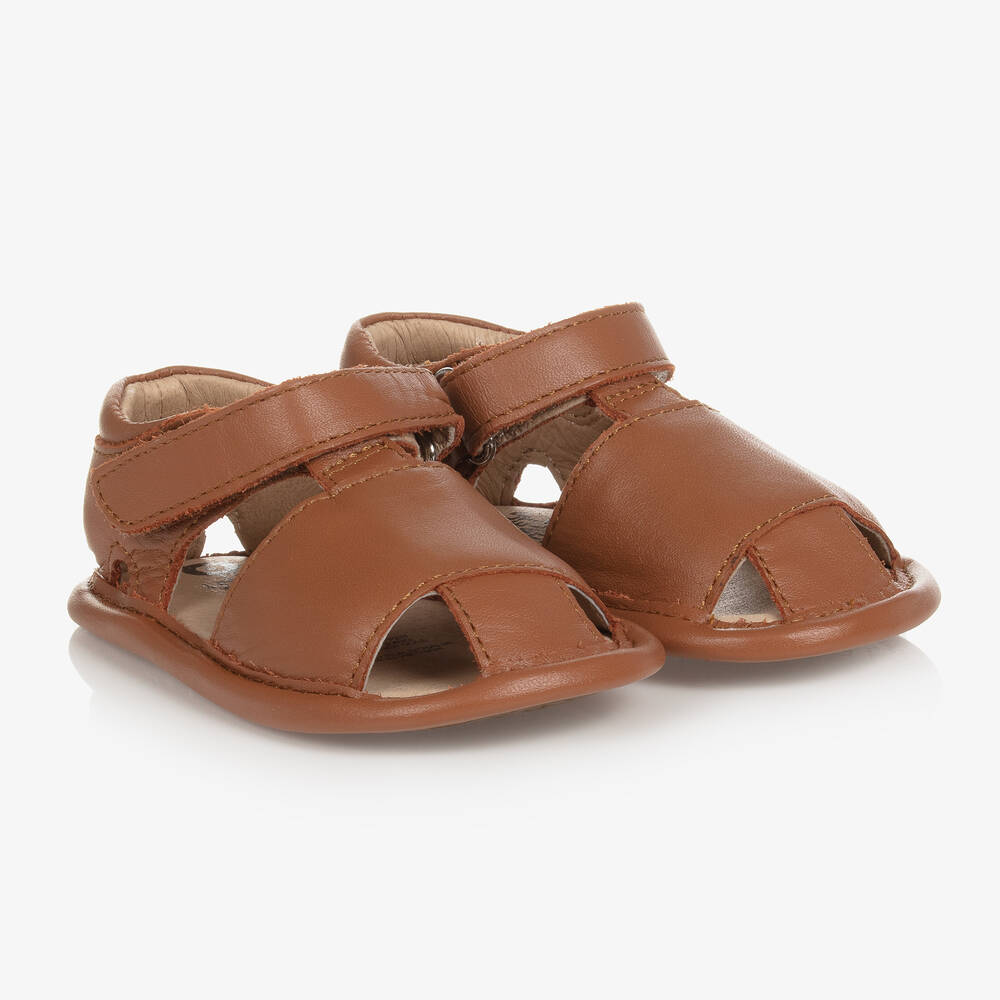 Old Soles-Brown Leather Baby Sandals | Childrensalon Outlet
