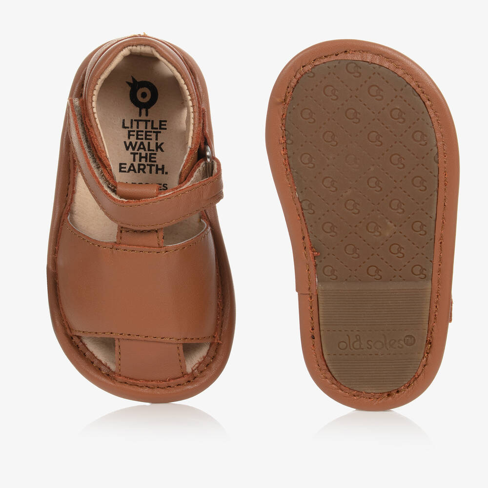Old Soles-Коричневые кожаные сандалии | Childrensalon Outlet