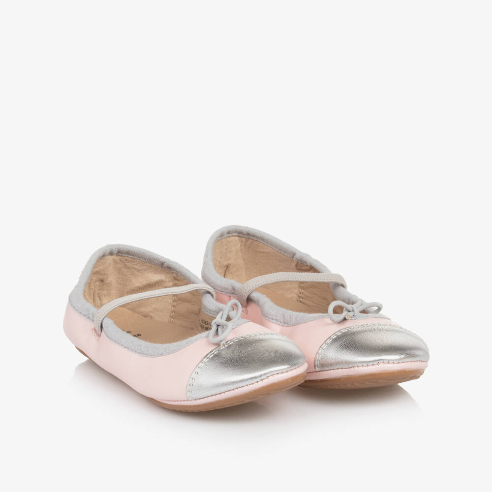Old Soles-Элегантные розовые и серебристые балетки | Childrensalon Outlet
