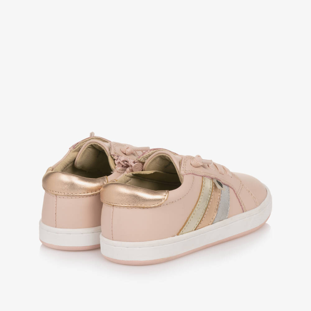 Old Soles-Girls Blush Leather Sneakers | Childrensalon Outlet