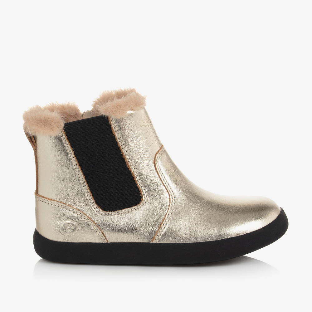 Old Soles Rider Leather Boot Gold