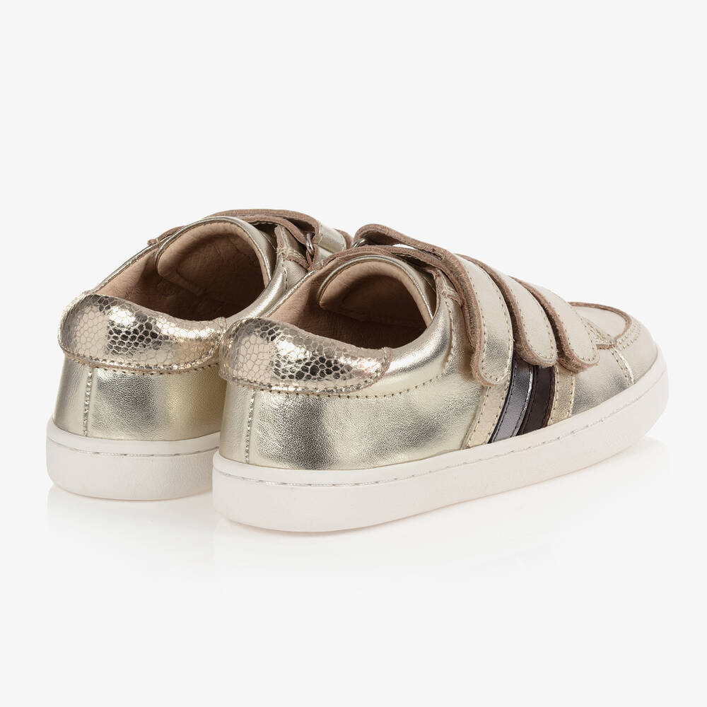 Old Soles Baskets dor es en cuir Fille Childrensalon Outlet