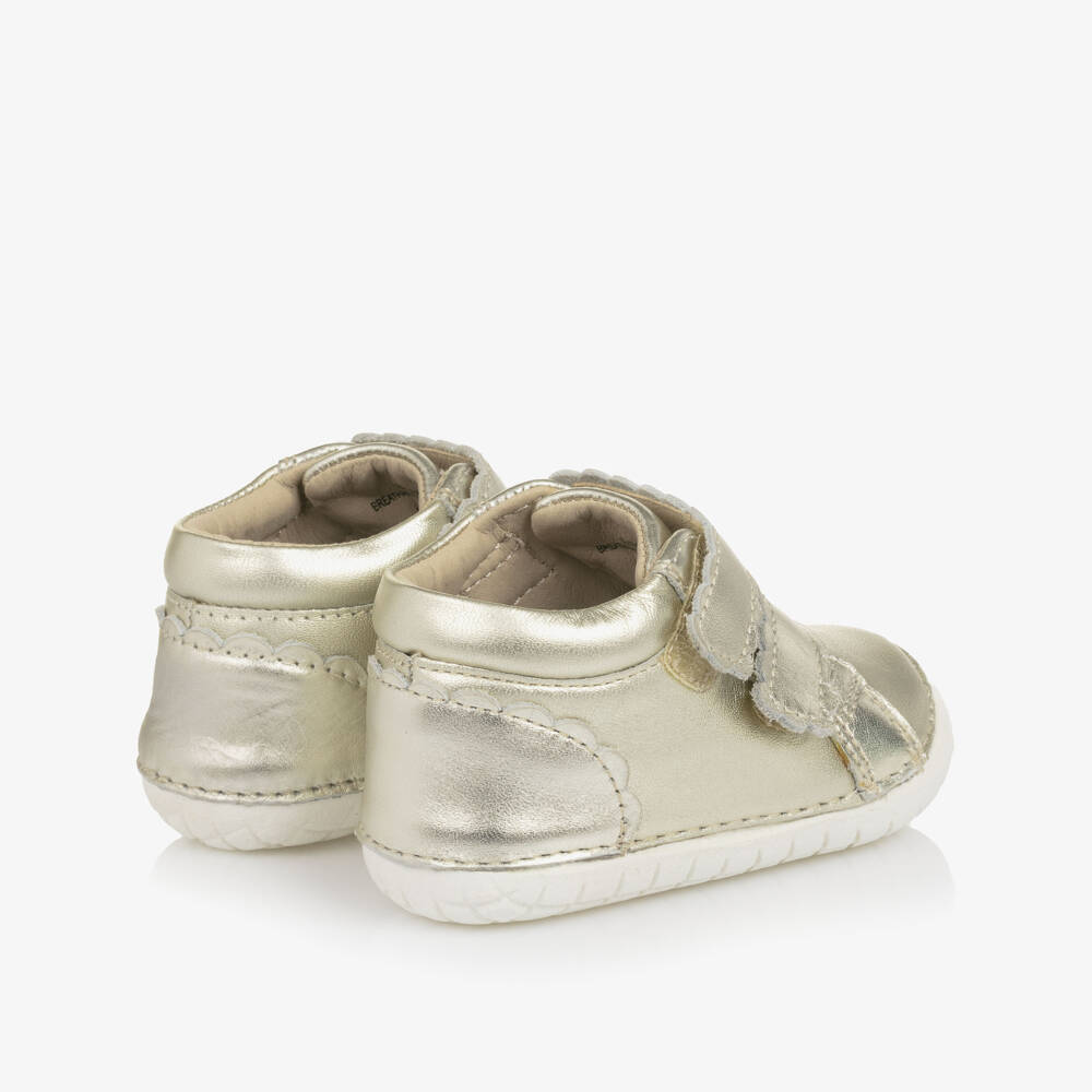 Old Soles-Girls Gold Toddler Walking Shoes | Childrensalon Outlet