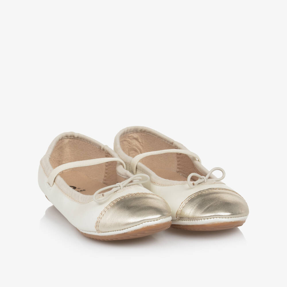 Old Soles-Кремовые и золотые балетки для девочек | Childrensalon Outlet