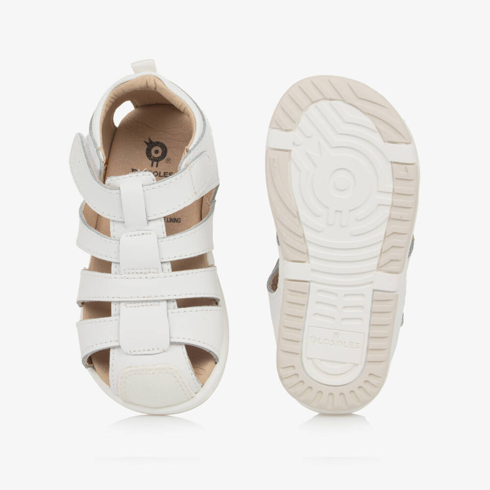 Old Soles-Girls Ivory Leather First Steps Sandals | Childrensalon Outlet