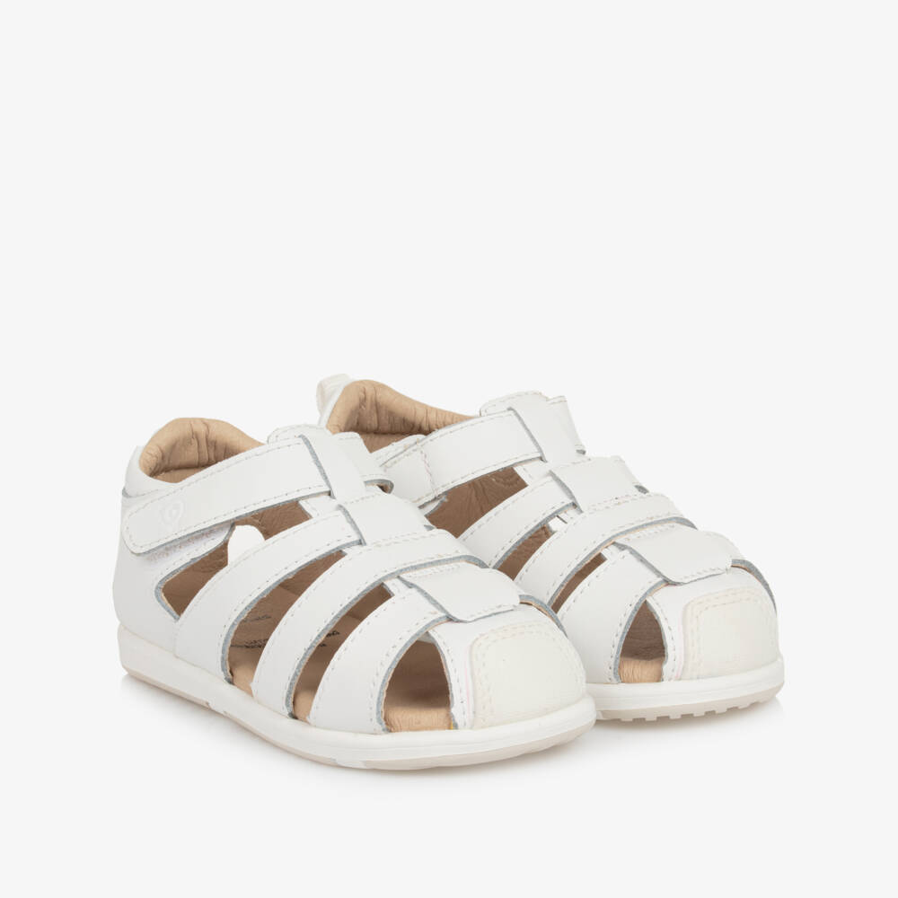 Old Soles-Girls Ivory Leather First Steps Sandals | Childrensalon Outlet
