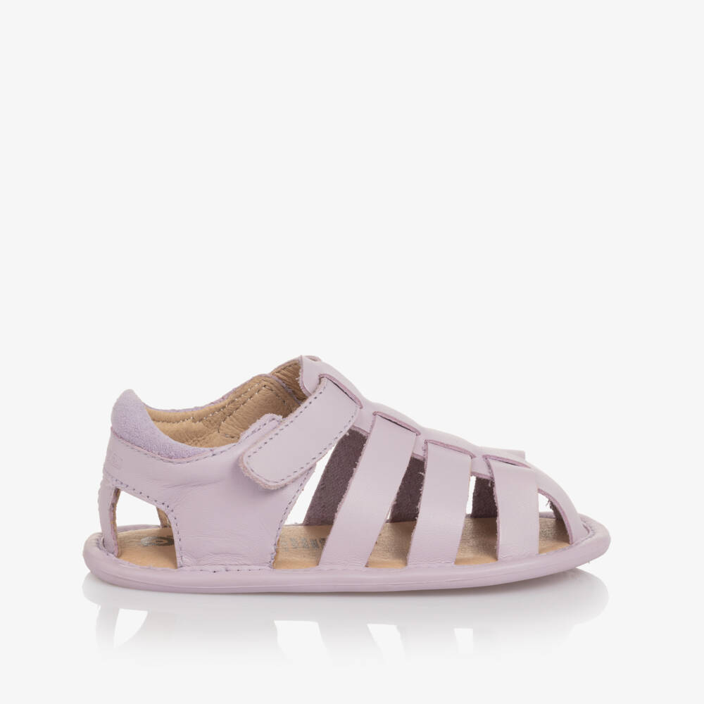 Old Soles-Girls Lavender Leather Strap Sandals | Childrensalon Outlet