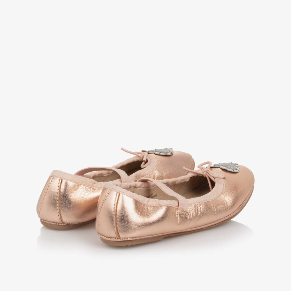 Old Soles-Girls Metallic Leather Ballerinas | Childrensalon Outlet