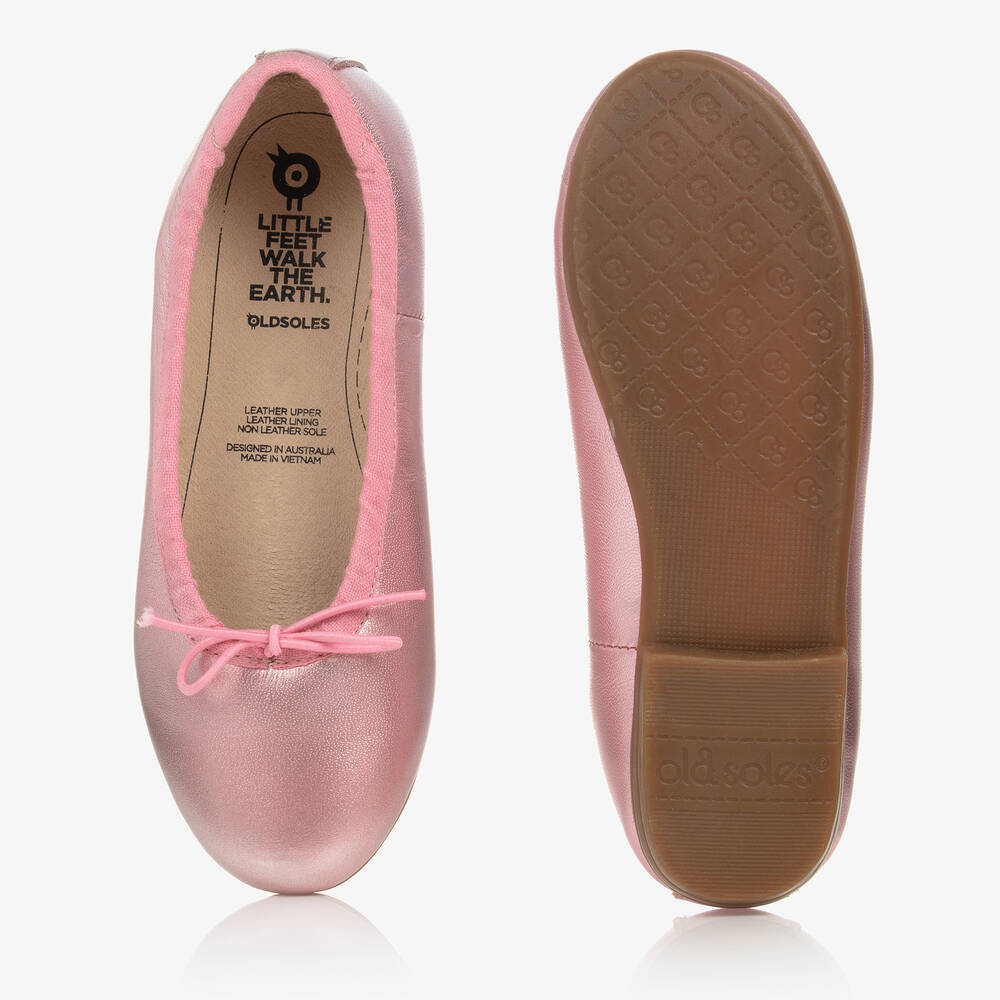 Leather sole ballet flats clearance